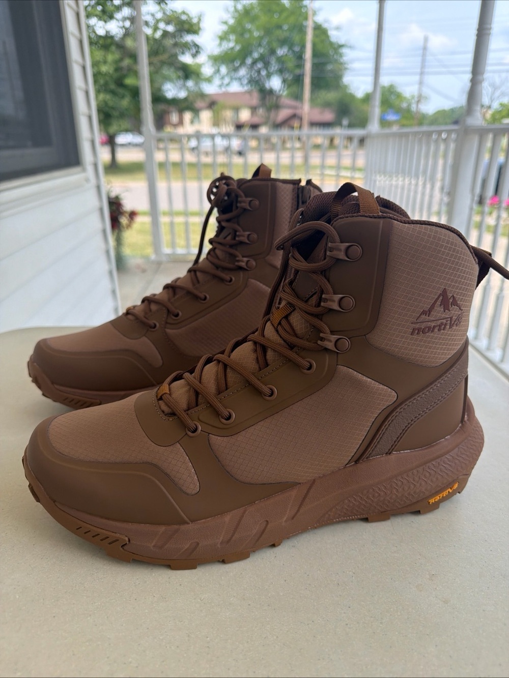 NORTIV 8 Men Military Tactical Boot Lightweight Comfortable Work Boots 9.5 NEW